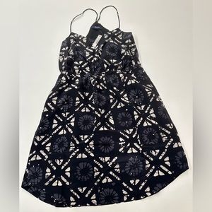 NWT Madewell silk starves dress size 8 black E9958